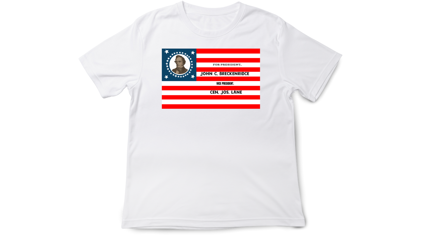 John C. Breckinridge 1860 Campaign Flag Shirt