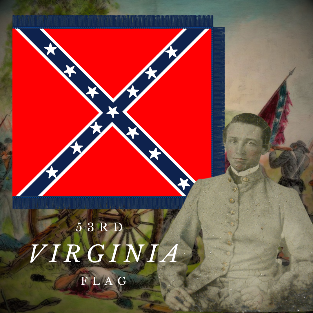 53rd Virginia Infantry Battle Flag Sticker/Magnet