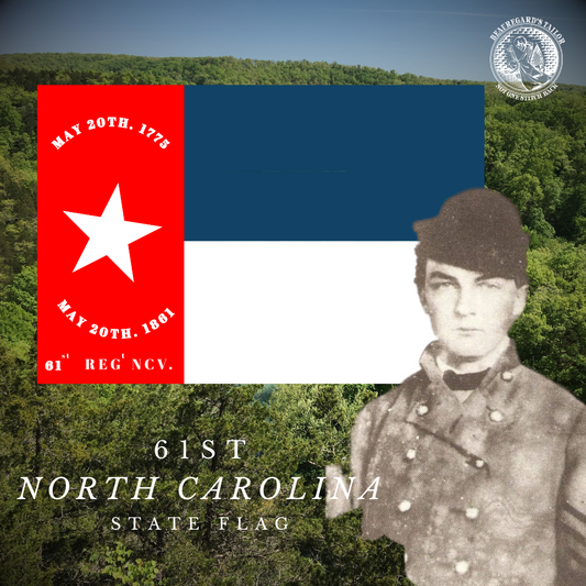 61st North Carolina Flag Stickers