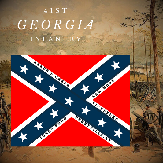 41st Georgia Infantry Flag Stickers/Magnets