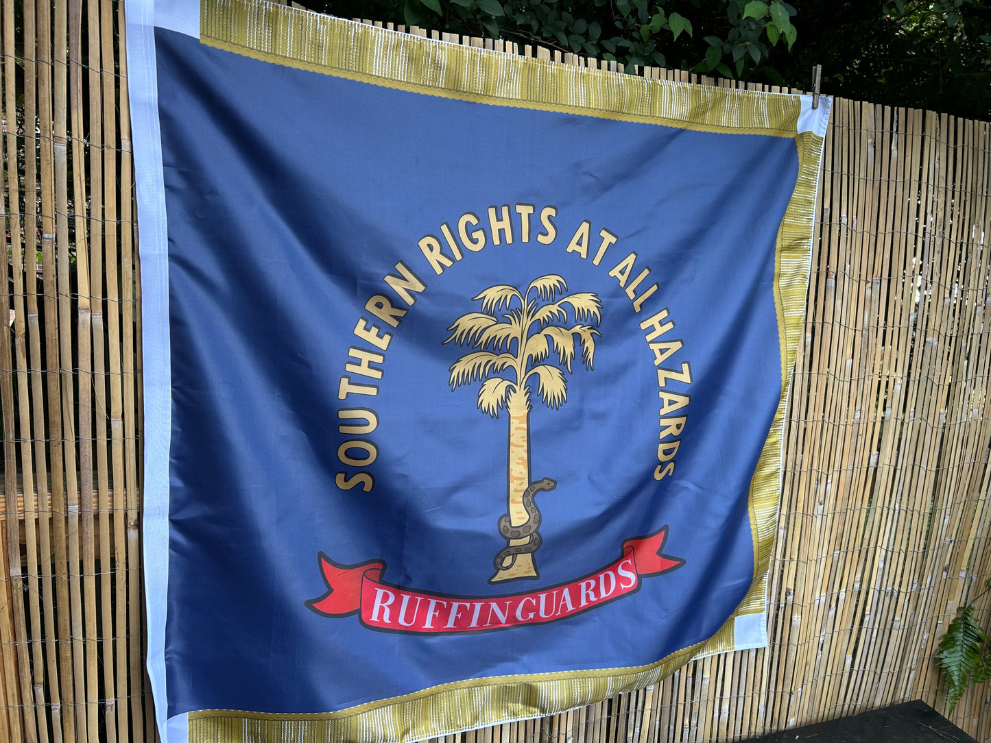 "Southern Rights at All Hazards" 7th South Carolina - Ruffin Guard Flag