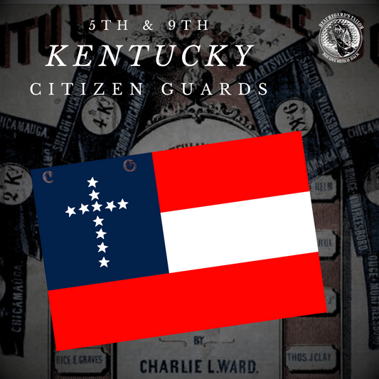 "Citizen Guards" 5th/9th Kentucky Infantry Flag Stickers / Magnets