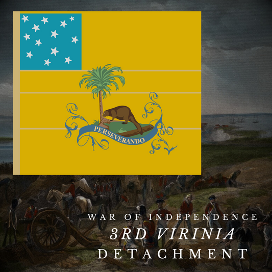 "3rd Virginia Detachment" Flag Stickers/Magnet