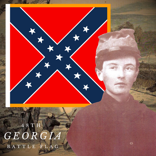 48th Georgia Infantry Flag Stickers/Magnet