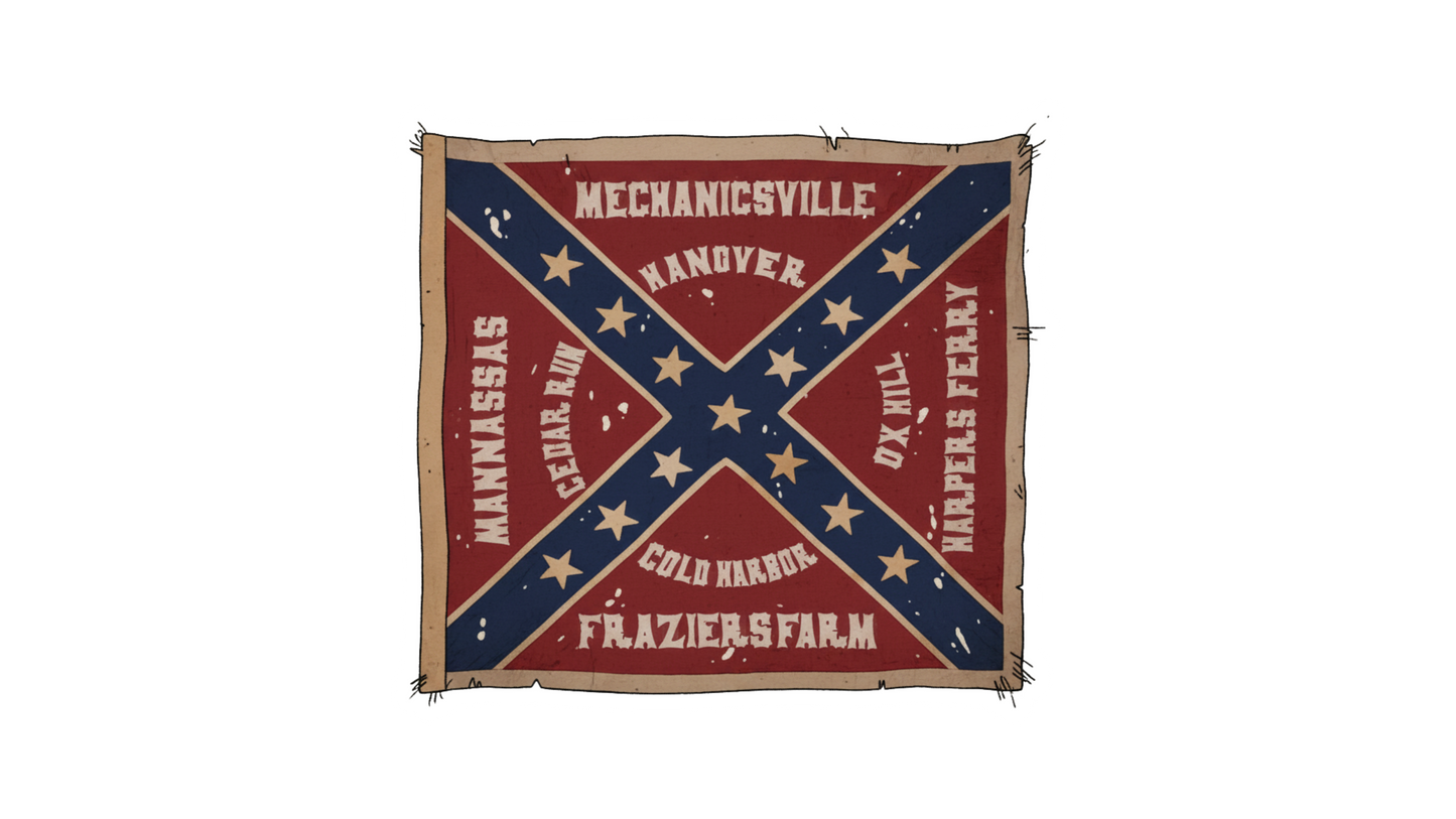 28th North Carolina Regimental Flag Stickers/Magnet