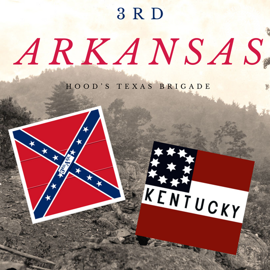 3rd Arkansas Infantry Flag Stickers/Magnets Set
