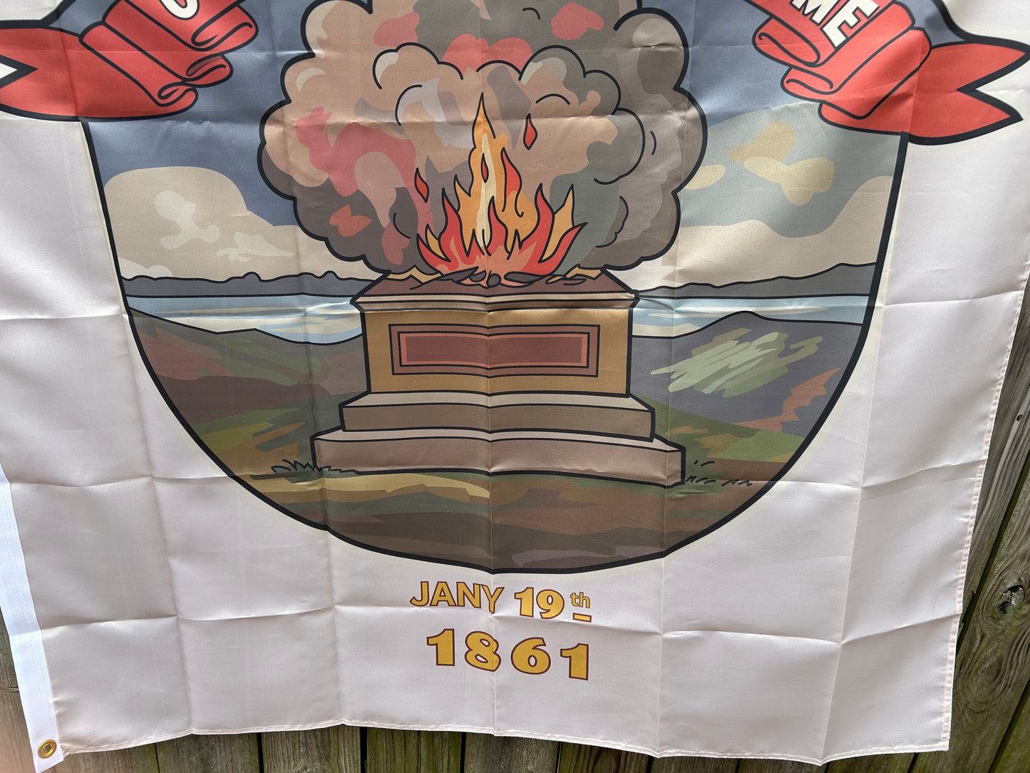 "Our Country and Our Home" Effingham Guards Militia Flag