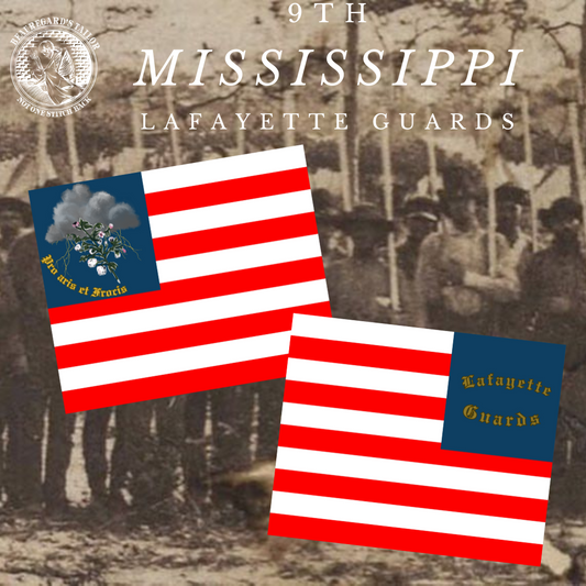 9th Mississippi Lafayette Guards Flag Stickers