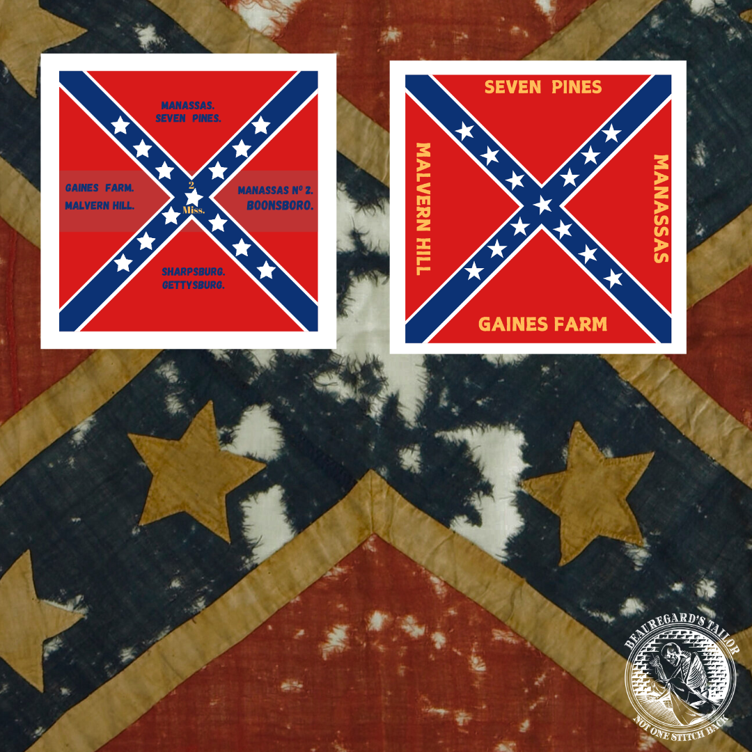 Mississippi Battle Flag Sticker Set