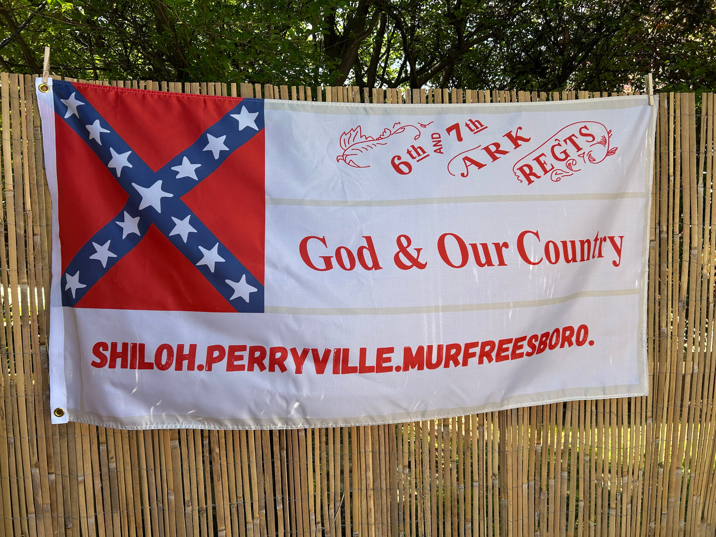 6th and 7th Arkansas 2nd National House Flag
