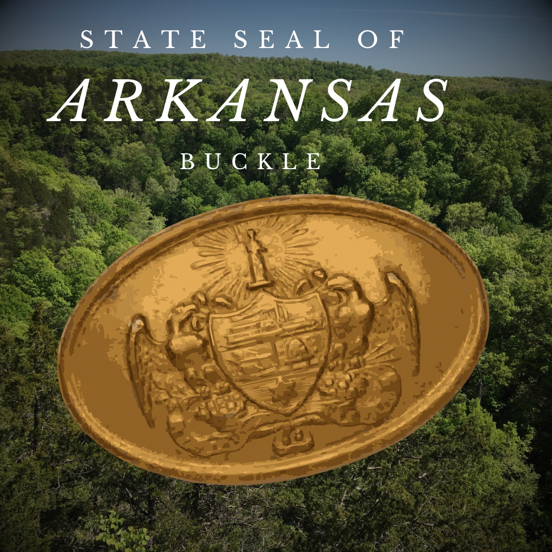 Arkansas State Seal Buckle - Stickers/Magnet