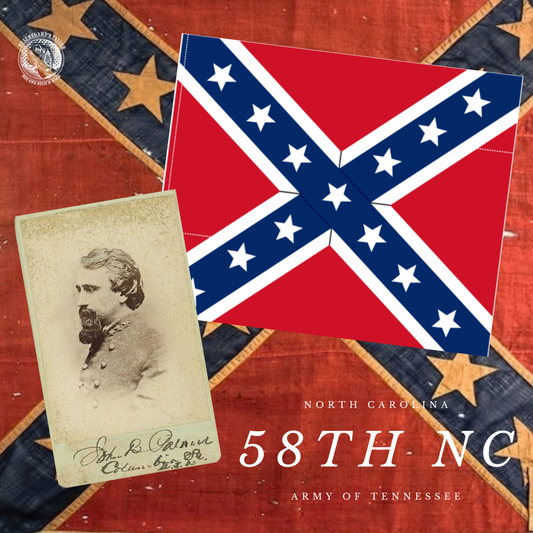 58th North Carolina Regimental Flag Sticker