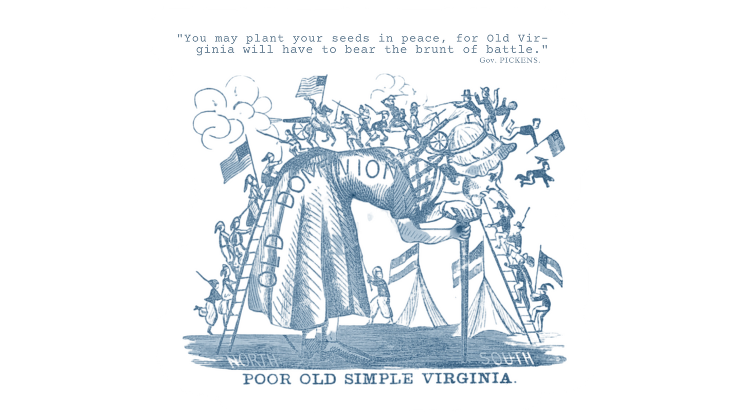 "Old Virginia" Envelope Stickers