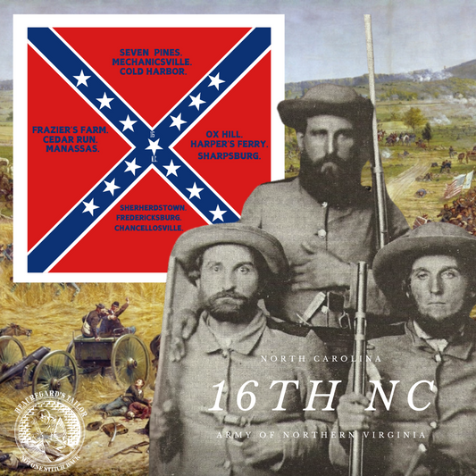 16th North Carolina Infantry Flag Stickers