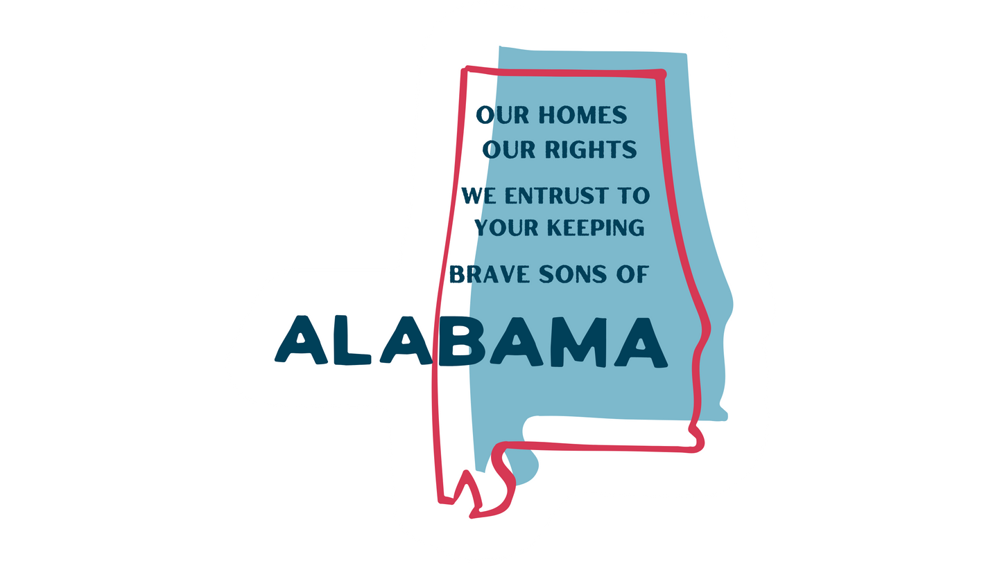 "Brave Sons of Alabama"  - 6th Alabama Infantry Stickers/Magnets