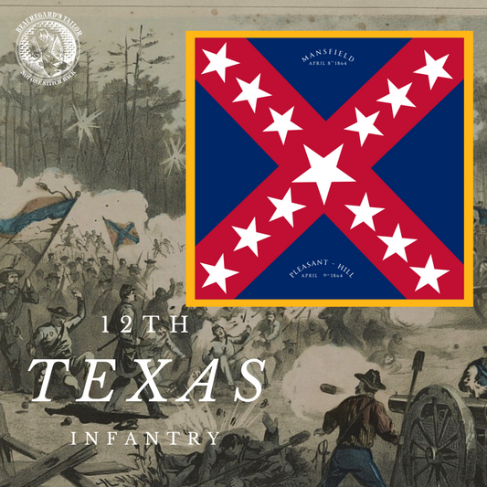 12th Texas Infantry Flag Sticker