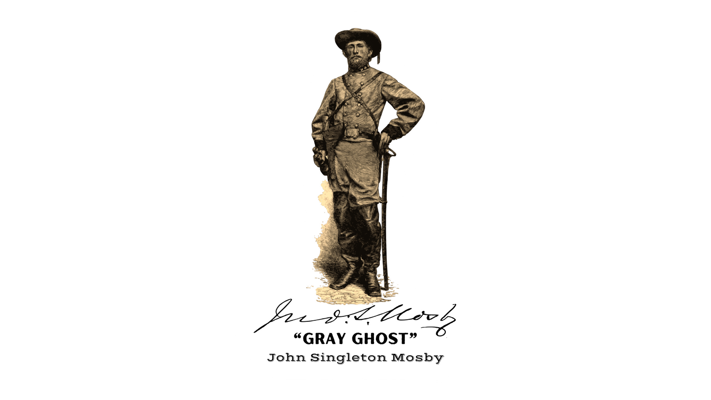 "Gray Ghost" - John S. Mosby Stickers