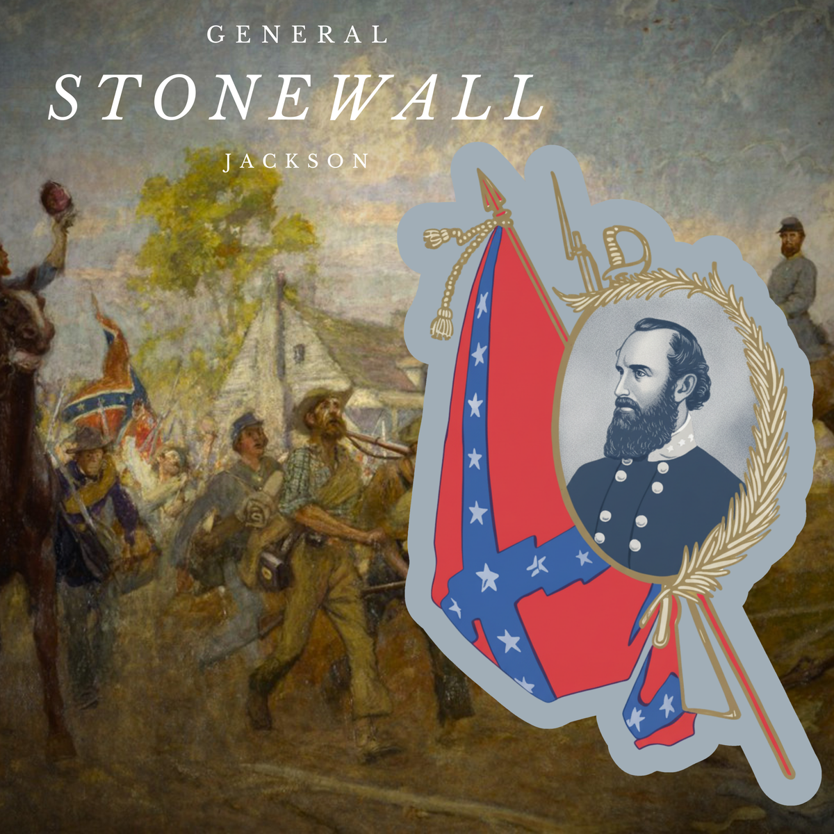 Thomas "Stonewall" Jackson Sticker/Magnet