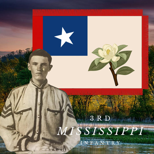 3rd Mississippi Infantry Flag Stickers