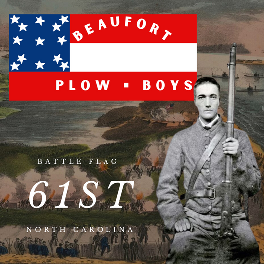 Beaufort Plow - Boys 61st North Carolina Flag Stickers