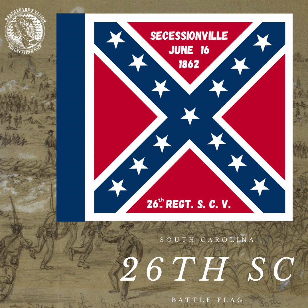 26th South Carolina Flag Sticker