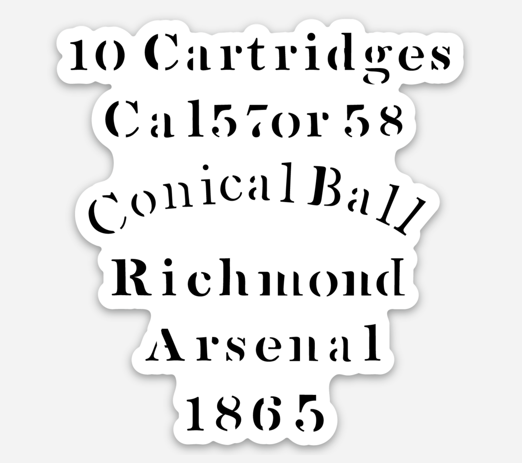 Richmond Arsenal Musket and Arsenal Packet Stickers/Magnets