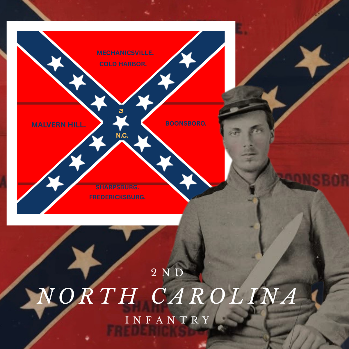 2nd North Carolina  Battle Flag