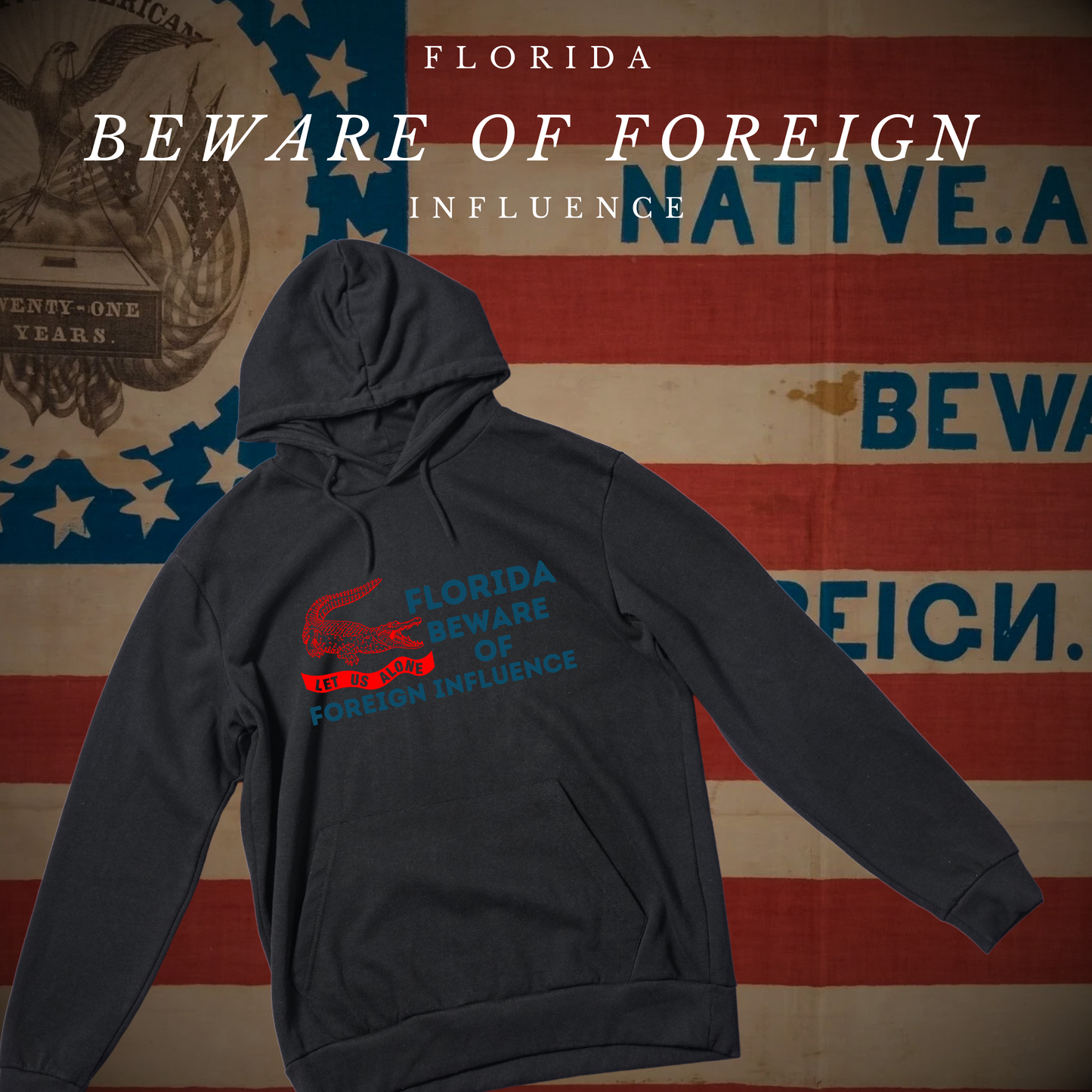"Florida Beware of Foreign Influence" Hoodie