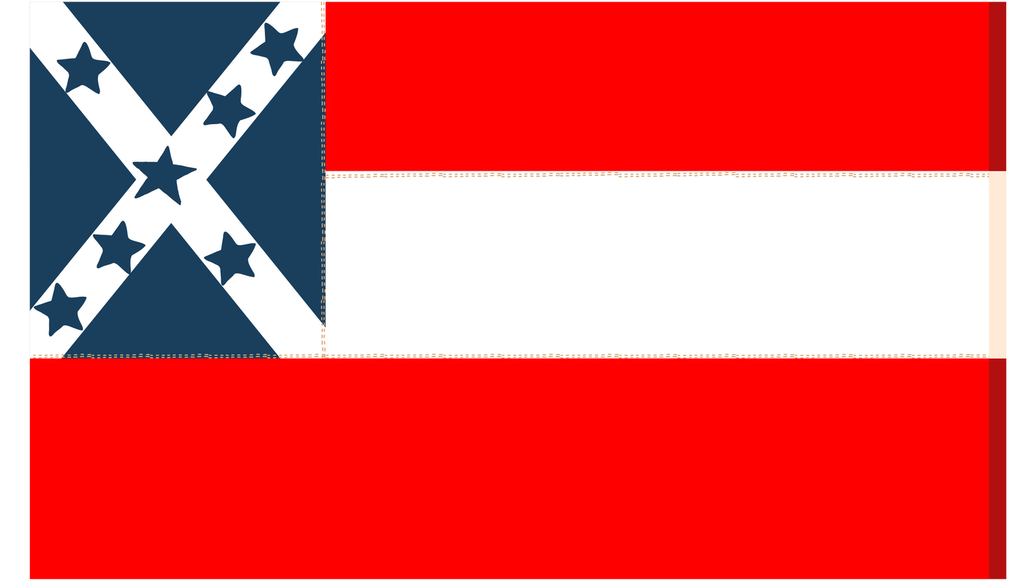 Cairo, Missouri Flag Stickers/Magnet