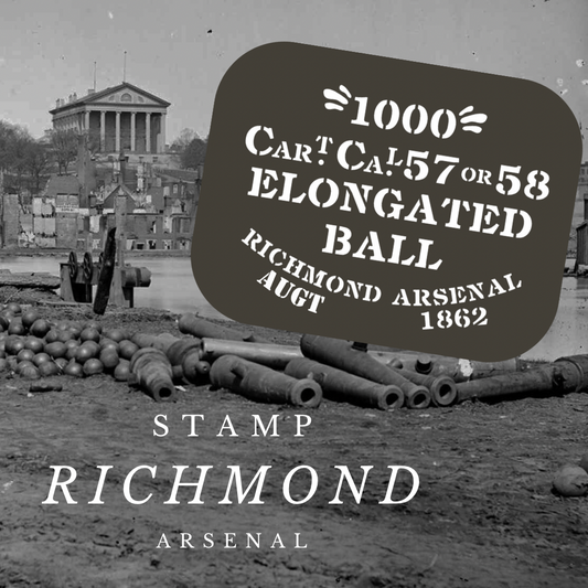 Richmond Arsenal Elongated Ball Crate Stamp Sticker