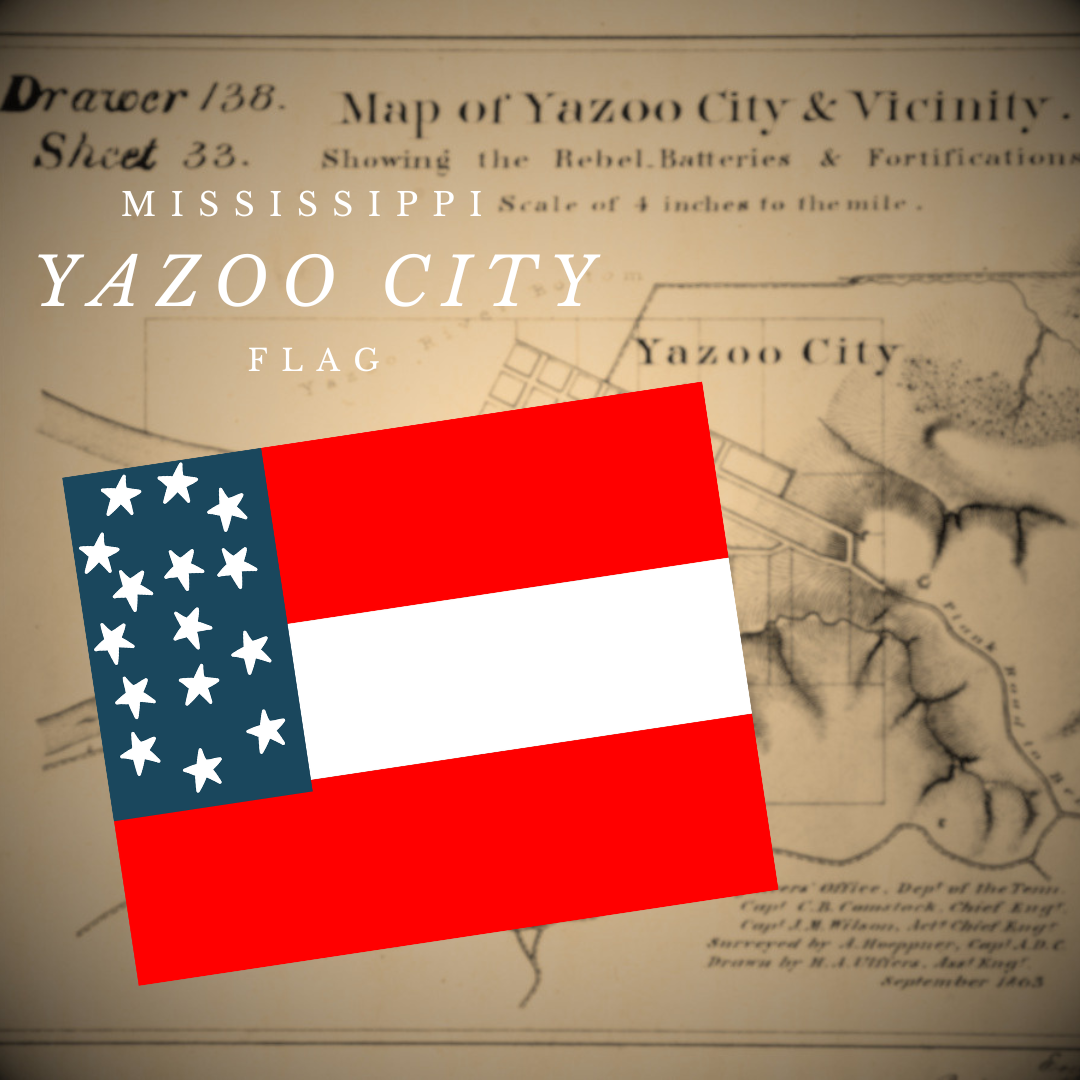 Yazoo City, Mississippi 1st National Flag Stickers