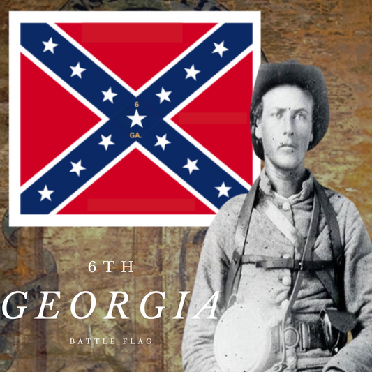 6th Georgia Infantry Flag Stickers/Magnet