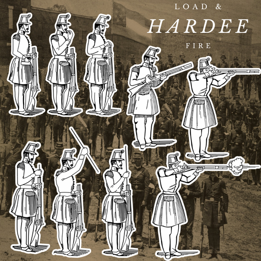 Hardee's Rifle & Light Infantry Tactics Stickers