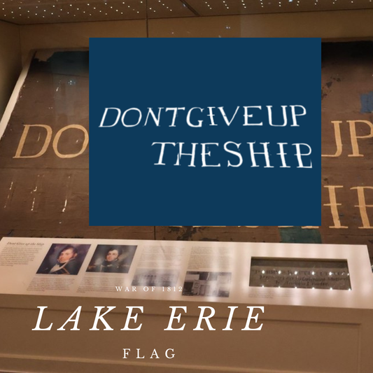"Dont Give Up the Ship" Battle of Lake Erie Flag Sticker/Magnet