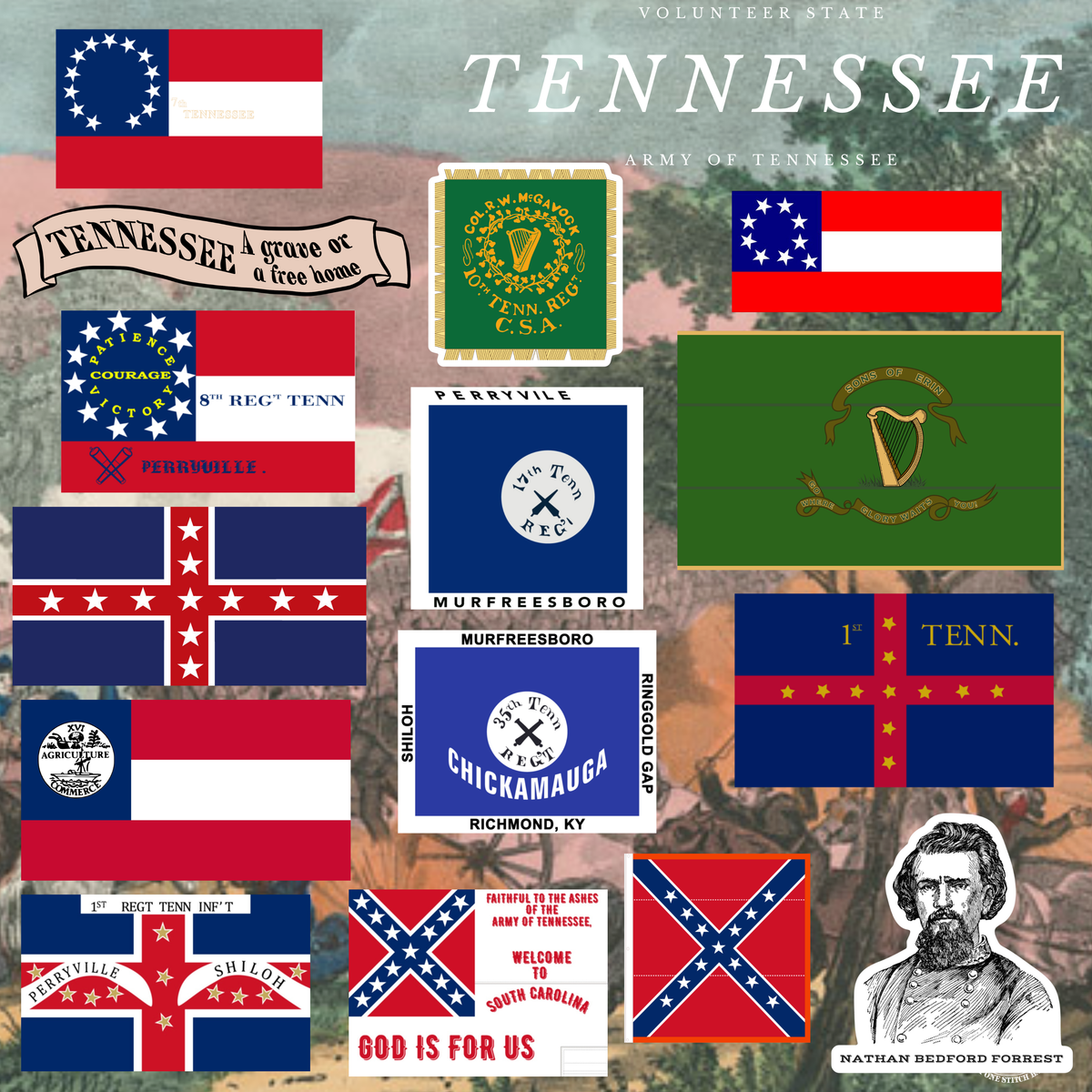 Tennessee Sticker Collection