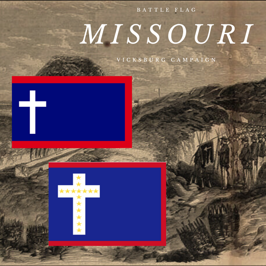 Missouri Battle Flag Stickers
