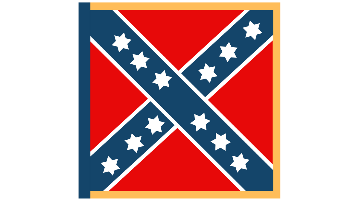 11th Mississippi Regimental Flag Stickers/Magnets