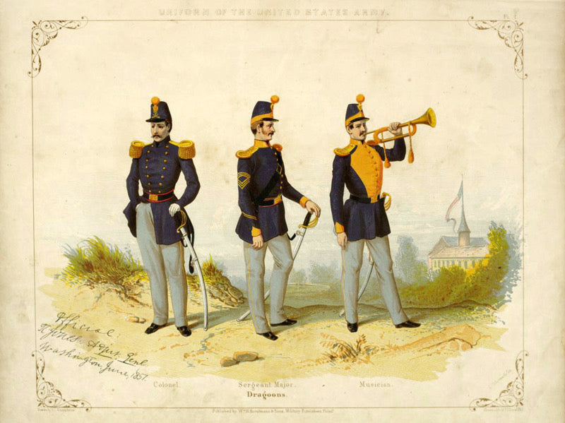 1851 - Dragoons Uniform Plate Stickers