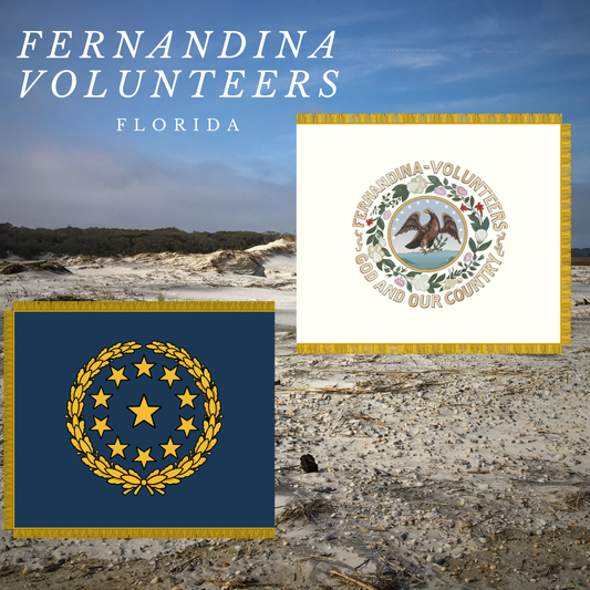 "God and Our Country" Fernandina Volunteers Flag Stickers/Magnet