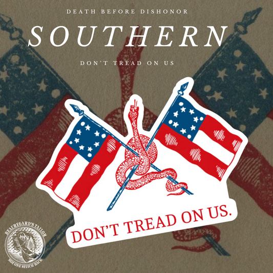 Confederate "Don't Tread On Us" Sticker