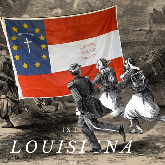 1st Zouave Battalion Louisiana Infantry - Company B Flag