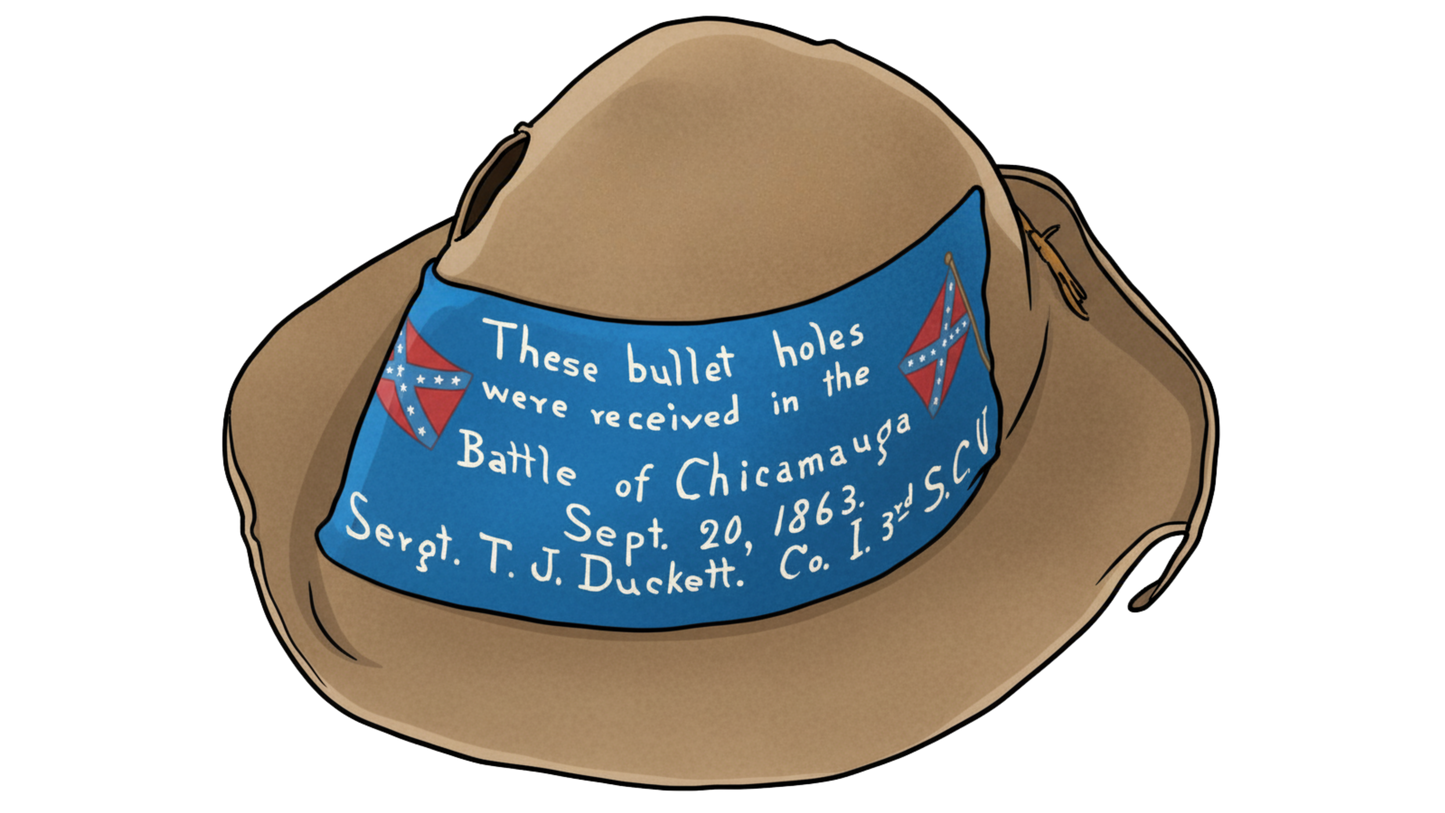 3rd South Carolina - Chickamauga "Beehive" Slouch Hat Stickers/Magnet