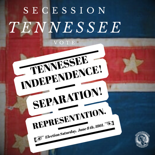 Tennessee Independence! - Secession Vote Newspaper Headline Stickers/Magnet