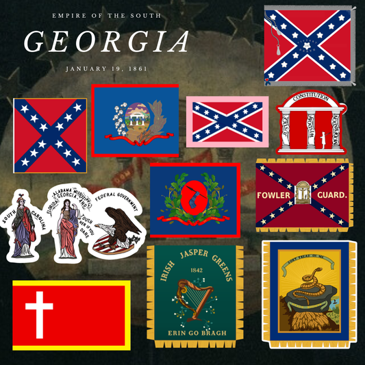 "Empire of the South" - Georgia Sticker Set