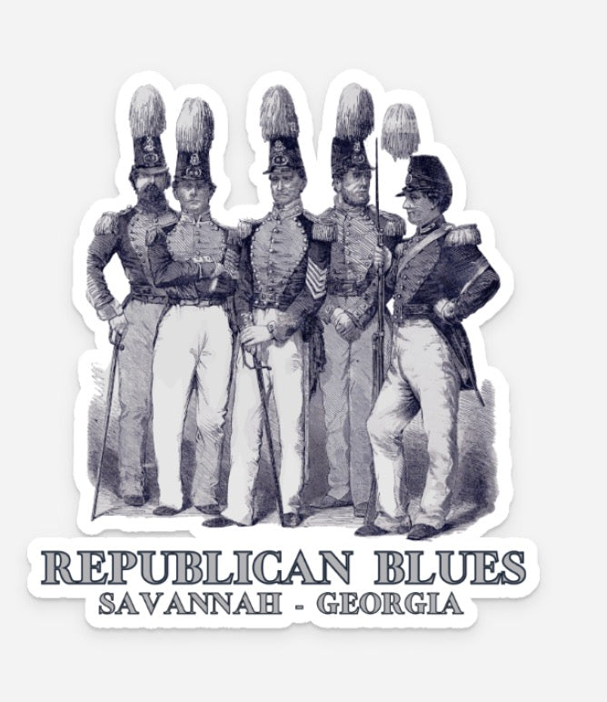 Republican Blues - Savannah, Georgia Stickers/Magnet