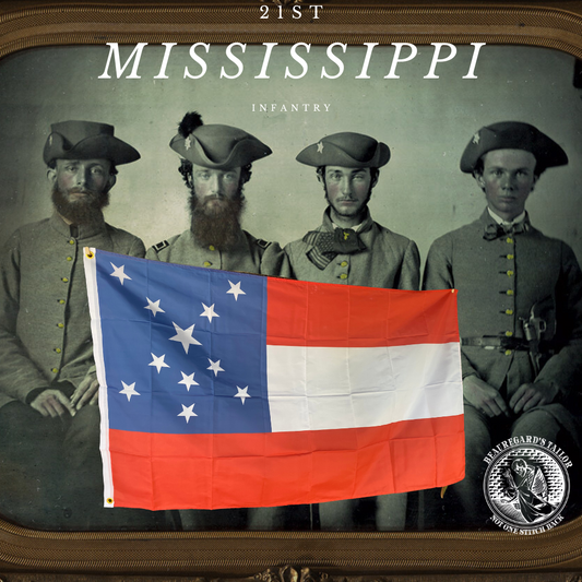 21st Mississippi Infantry 1st National House Flag