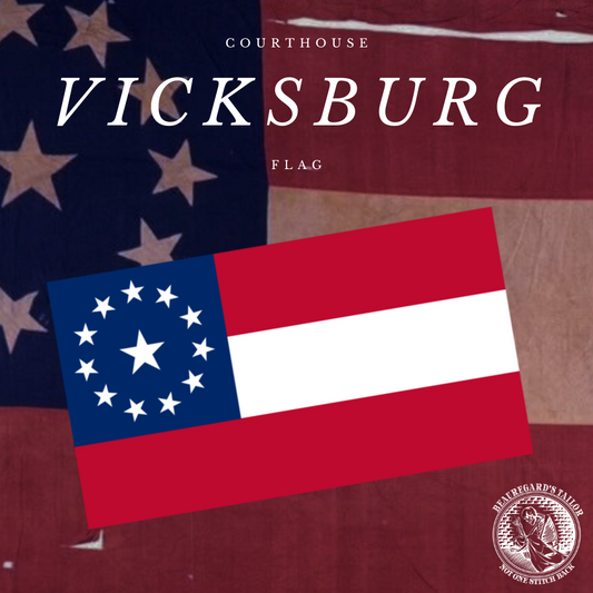 Vicksburg Courthouse Garrison Flag Stickers