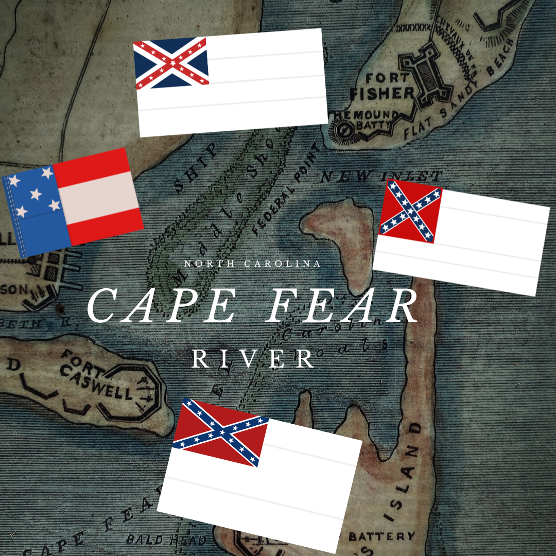 Cape Fear Defense - Fort Fisher and Caswell Garrison Flag Stickers