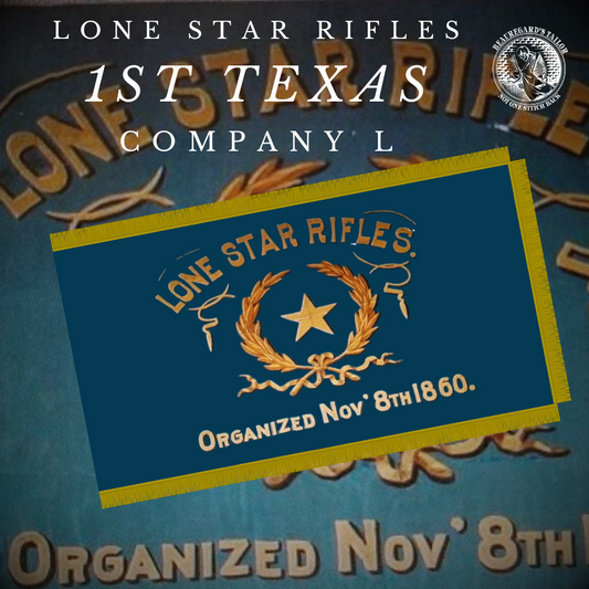 Lone Star Rifles - Company L - 1st Texas Infantry Flag Sticker