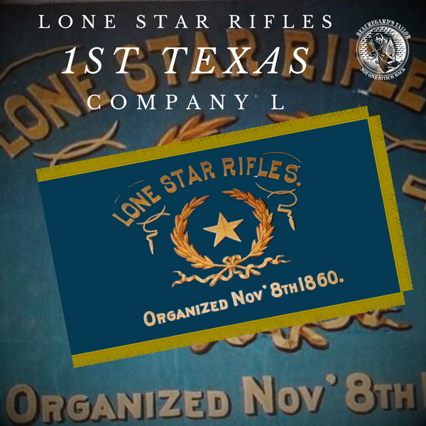 Lone Star Rifles - Company L - 1st Texas Infantry Flag Sticker ...